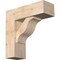 Ekena Millwork Funston Block Smooth Bracket w/ Offset Brace, Douglas Fir, 7 1/2"W x 22"D x 22"H BKT0806X22X22FST05SDF - alternate 1